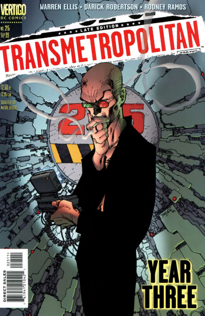 Transmetropolitan (Vertigo) #25 comic cover