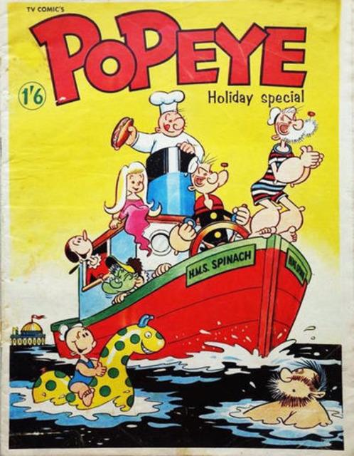 TV Comic Popeye Holiday Special 1965 comic cover