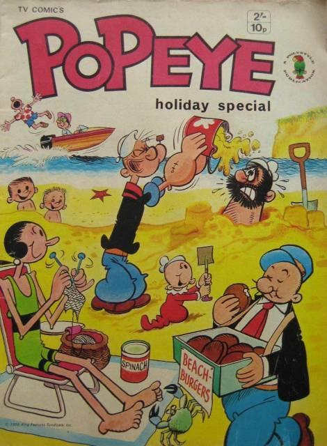 TV Comic Popeye Holiday Special 1970 comic cover