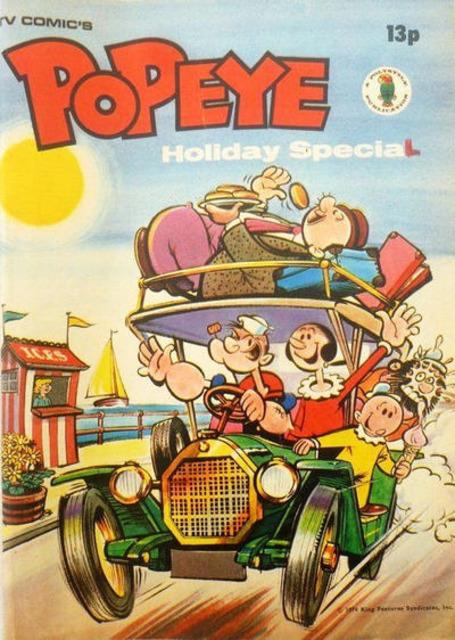 TV Comic Popeye Holiday Special 1974 comic cover