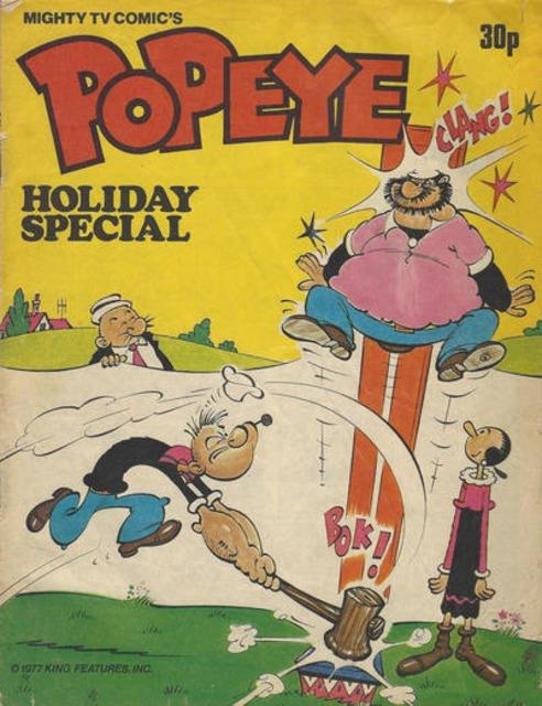 TV Comic Popeye Holiday Special 1977 comic cover