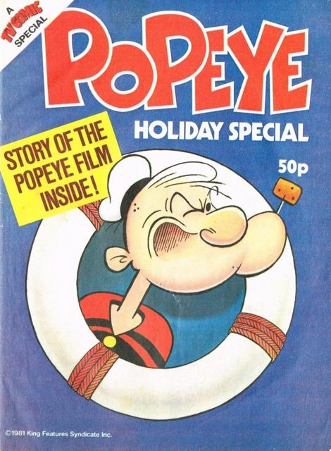 TV Comic Popeye Holiday Special 1981 comic cover