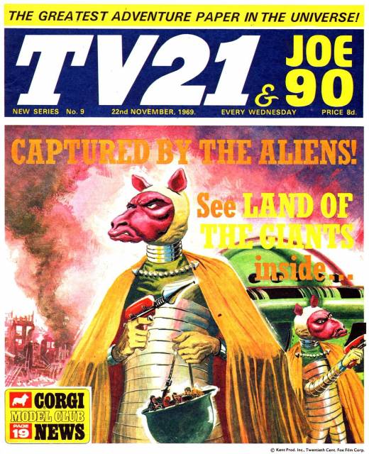 TV21 & Joe 90 #9 comic cover