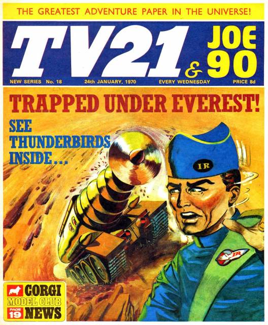 TV21 & Joe 90 #18 comic cover