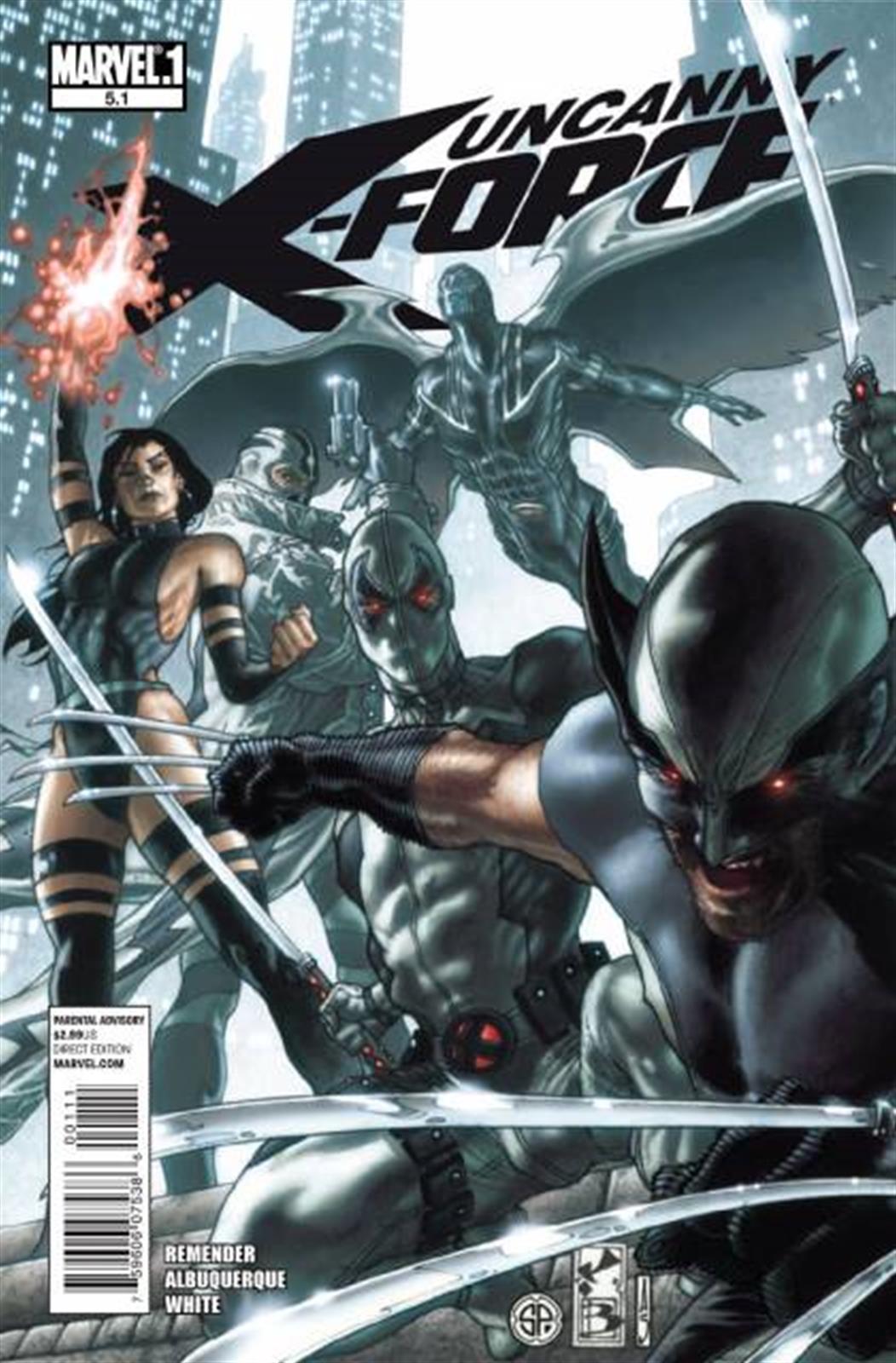 Uncanny X-Force Vol 1 #5.1 comic cover