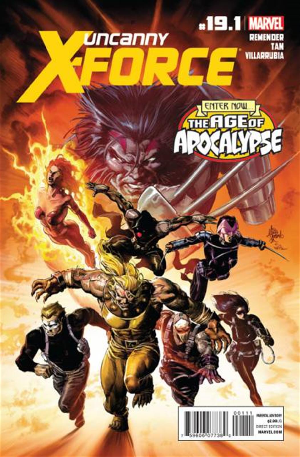 Uncanny X-Force Vol 1 #19.1 comic cover