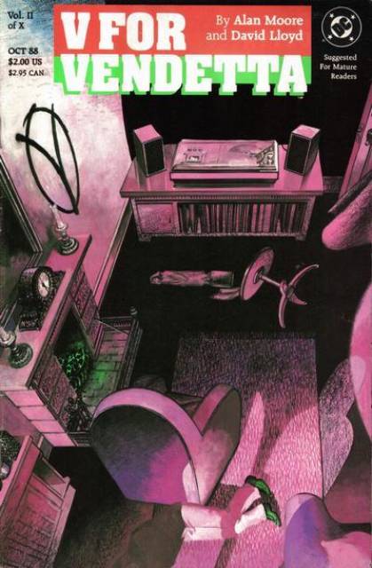 V For Vendetta #2 comic cover