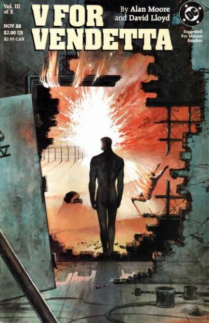 V For Vendetta #3 comic cover