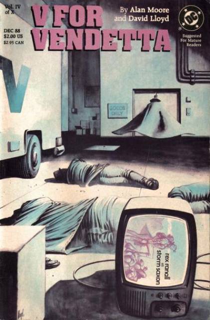 V For Vendetta #4 comic cover