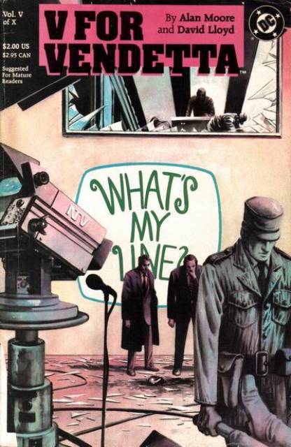 V For Vendetta #5 comic cover