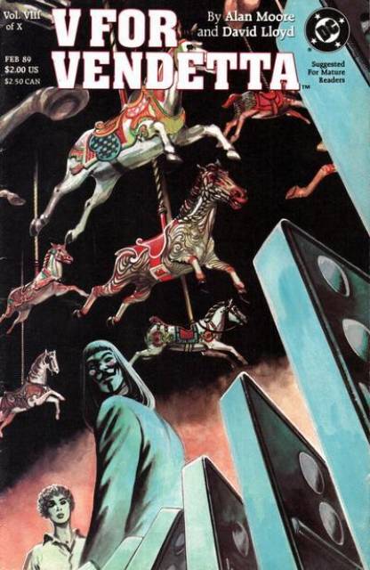 V For Vendetta #8 comic cover