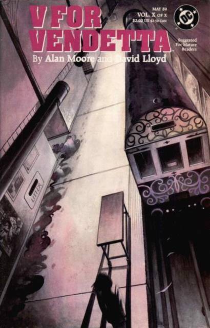V For Vendetta #10 comic cover