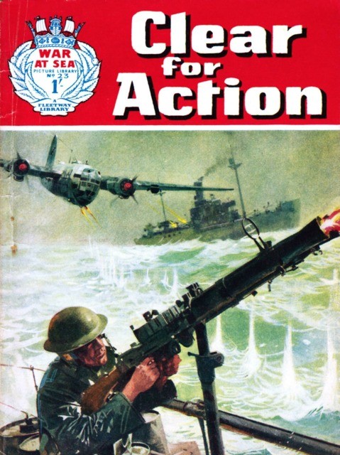 War at Sea Picture Library #23 comic cover