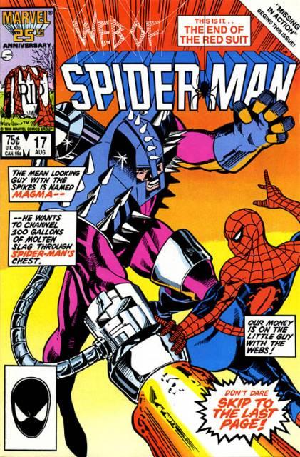 Web of Spider-Man #17 comic cover