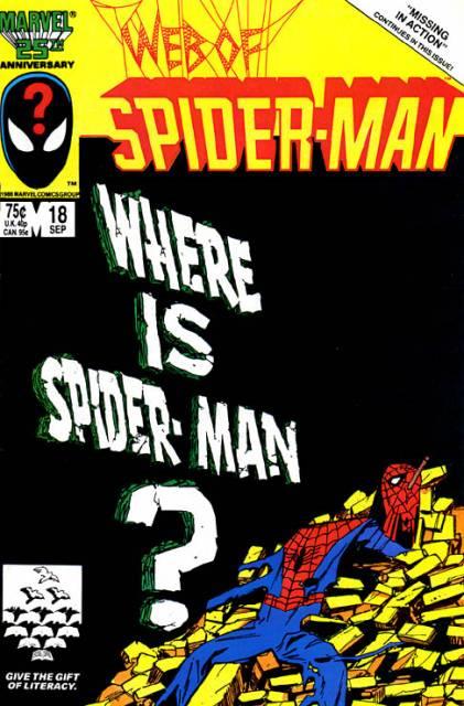 Web of Spider-Man #18 comic cover