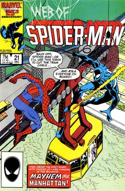 Web of Spider-Man #21 comic cover