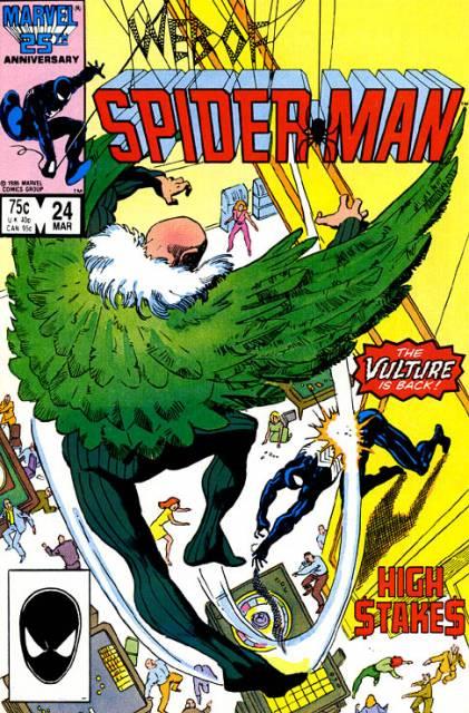Web of Spider-Man #24 comic cover