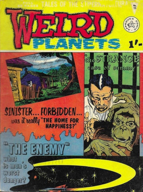 Weird Planets #15 comic cover