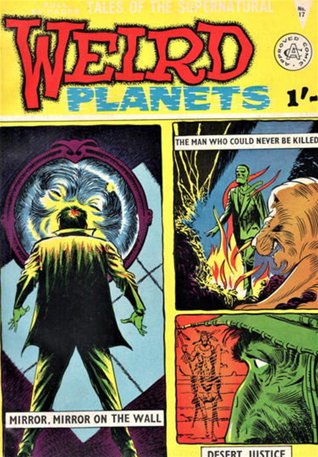 Weird Planets #17 comic cover