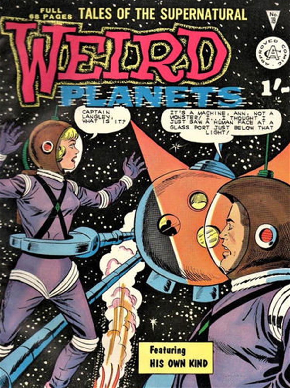 Weird Planets #19 comic cover