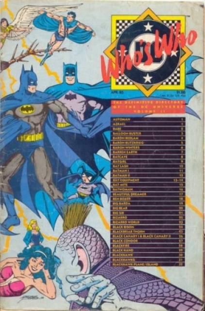 Who's Who DC Definative Directory #2 comic cover
