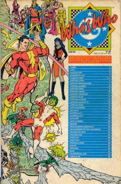 Who's Who DC Definative Directory #4 comic cover