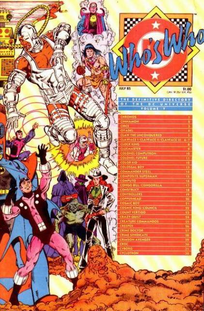 Who's Who DC Definative Directory #5 comic cover