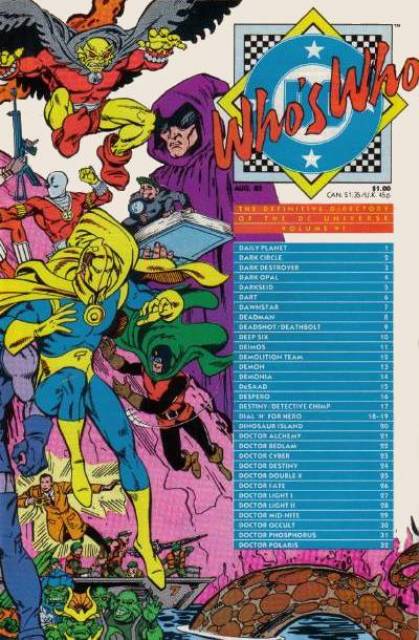 Who's Who DC Definative Directory #6 comic cover