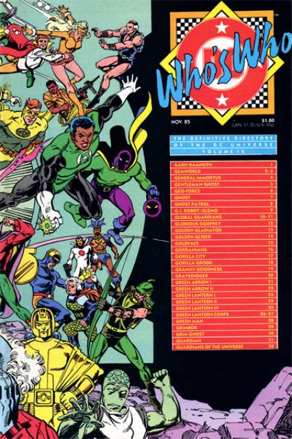 Who's Who DC Definative Directory #9 comic cover