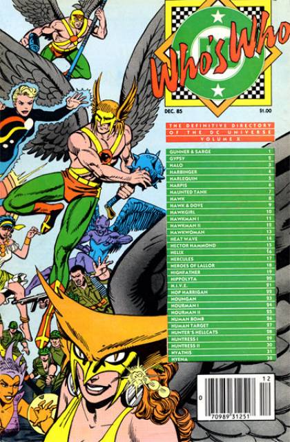 Who's Who DC Definative Directory #10 comic cover