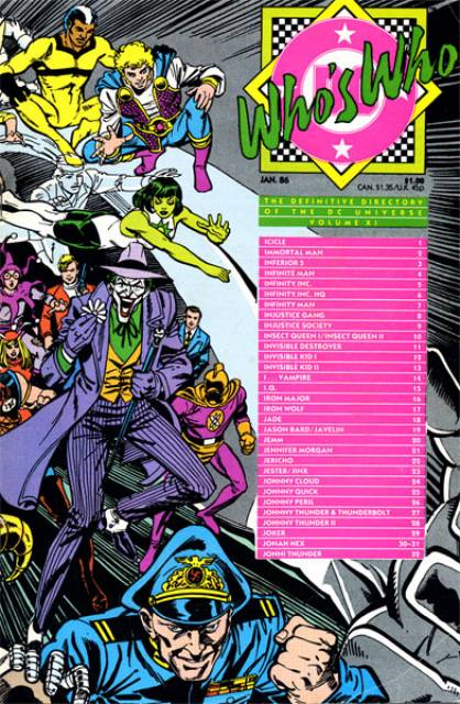 Who's Who DC Definative Directory #11 comic cover