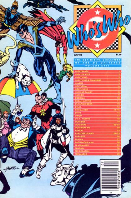 Who's Who DC Definative Directory #17 comic cover
