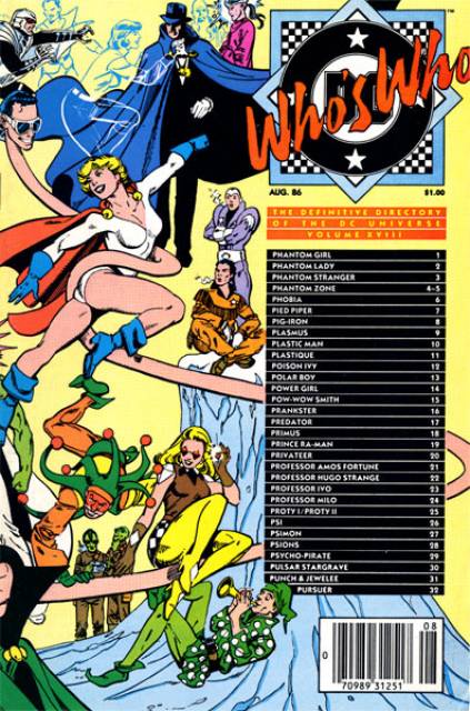 Who's Who DC Definative Directory #18 comic cover