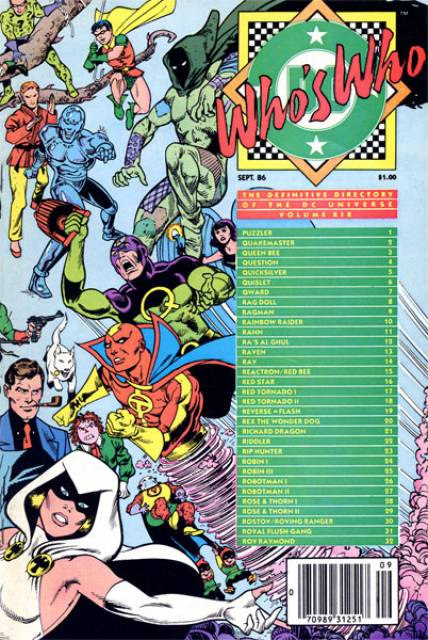 Who's Who DC Definative Directory #19 comic cover