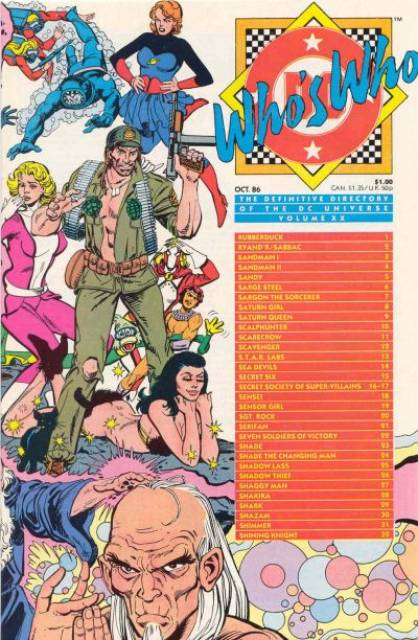 Who's Who DC Definative Directory #20 comic cover