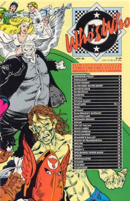 Who's Who DC Definative Directory #21 comic cover